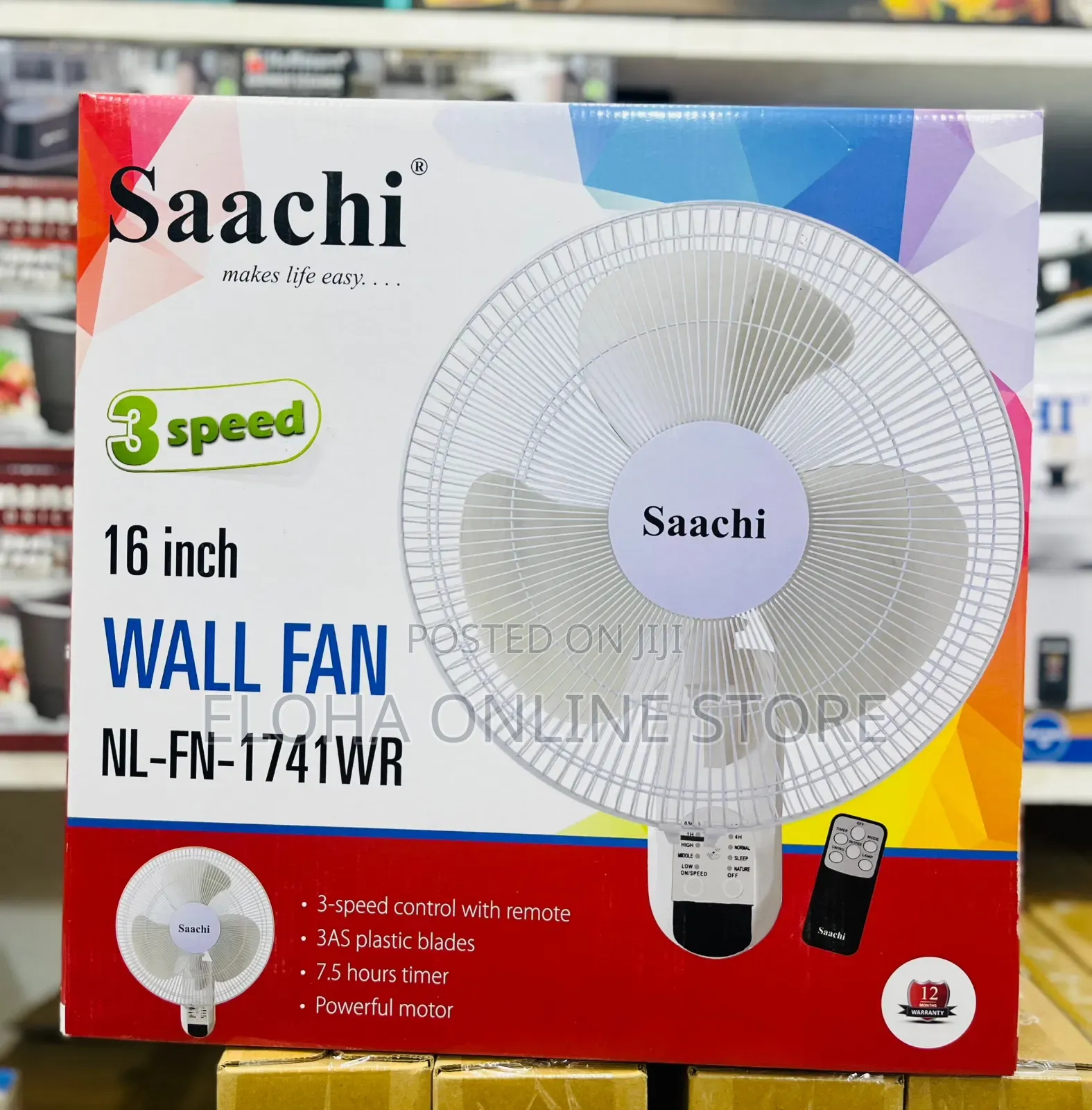 Saachi 16-Inch Wall Fan