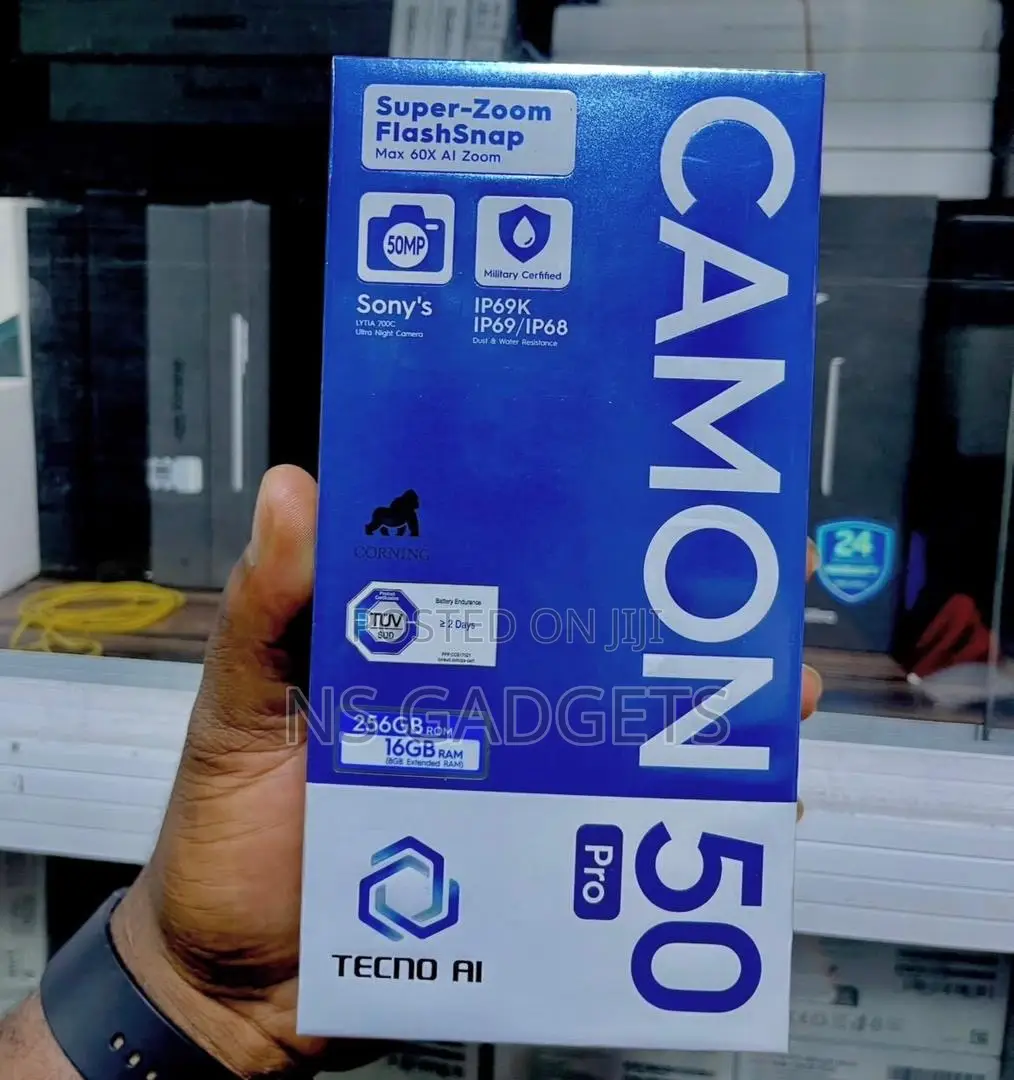 New Tecno Camon 50 Pro 256 GB Black