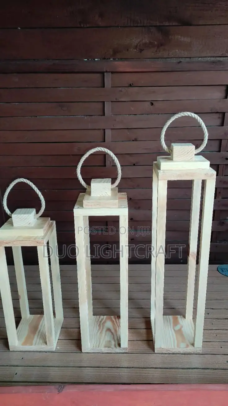 Handcrafted Wooden Lantan