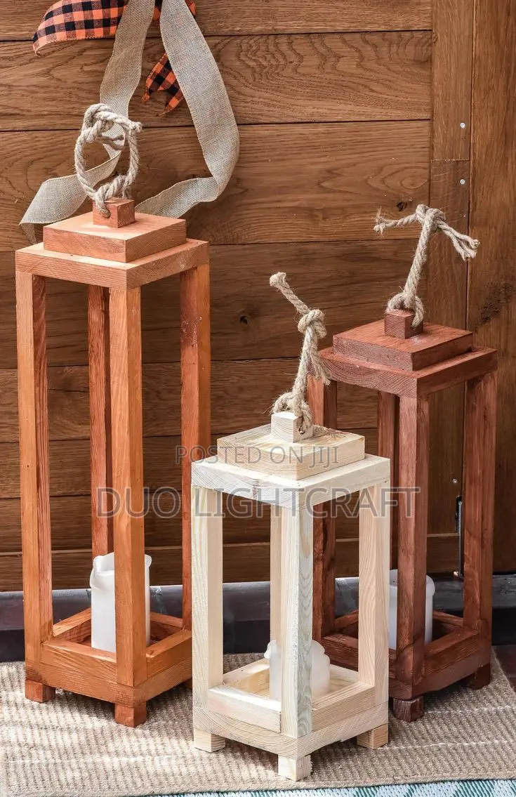 Handcrafted Wooden Lantan