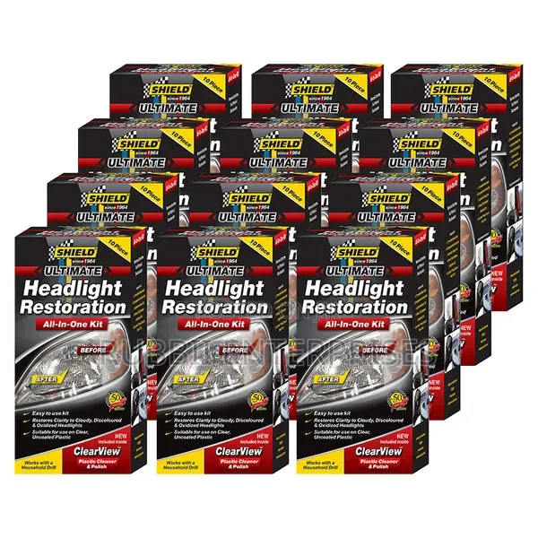 Shield Ultimate Headlight Restoration Kit 10pc