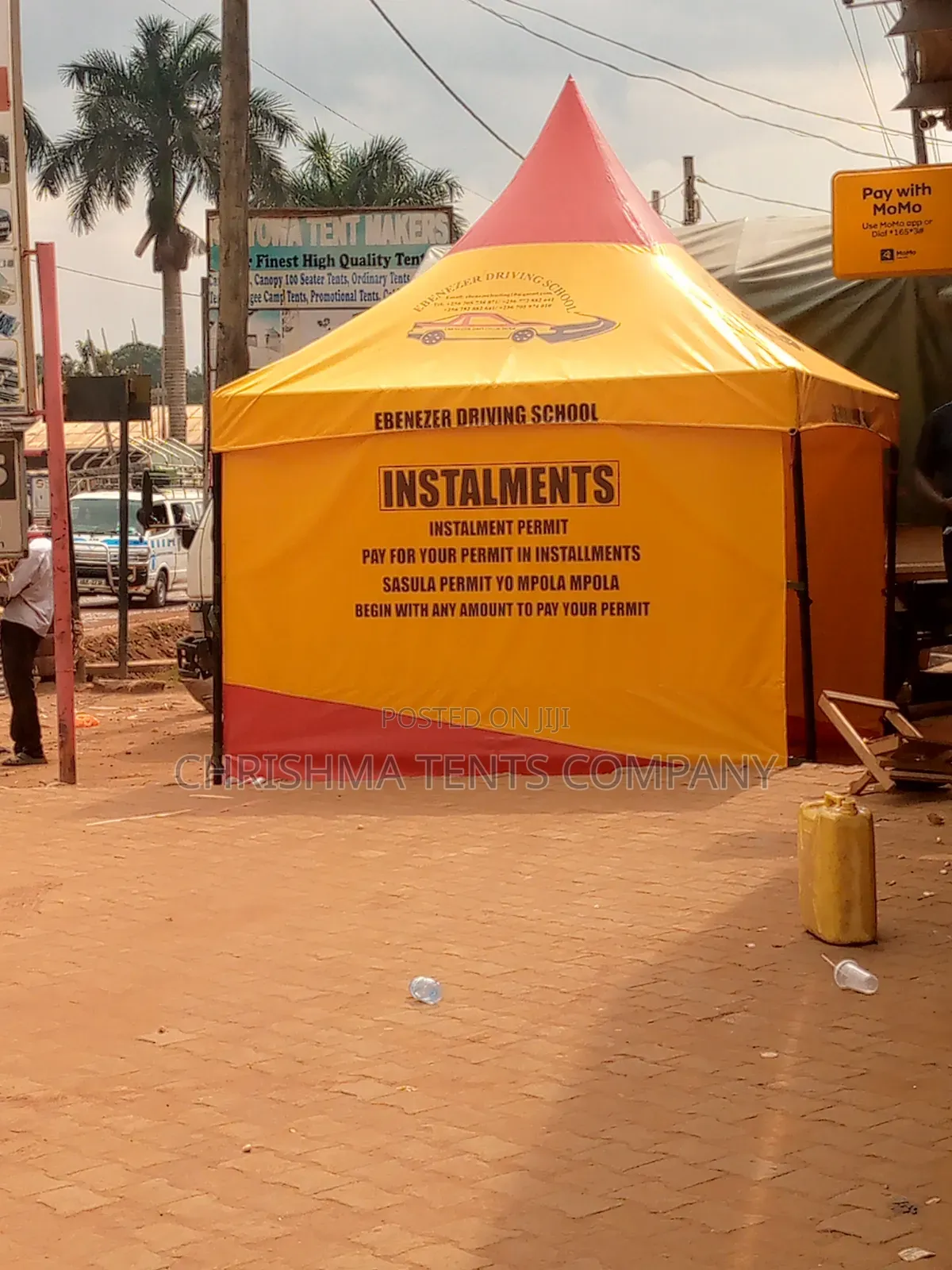 Well Designed 25-30seater Tents Red- Yellow In Color