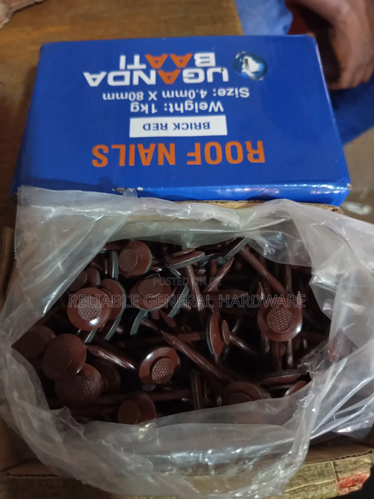 Roofing Nails Brick Red Uganda Baati 1kg