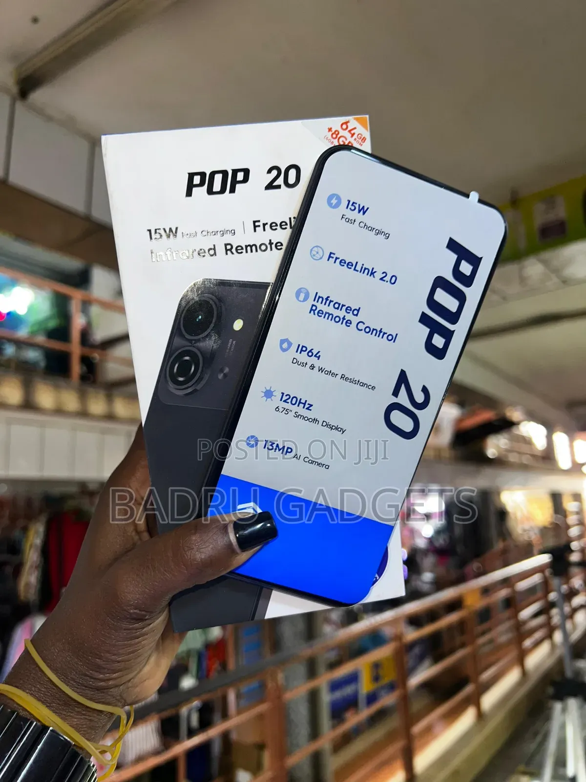New Tecno Pop 20 128 GB Black