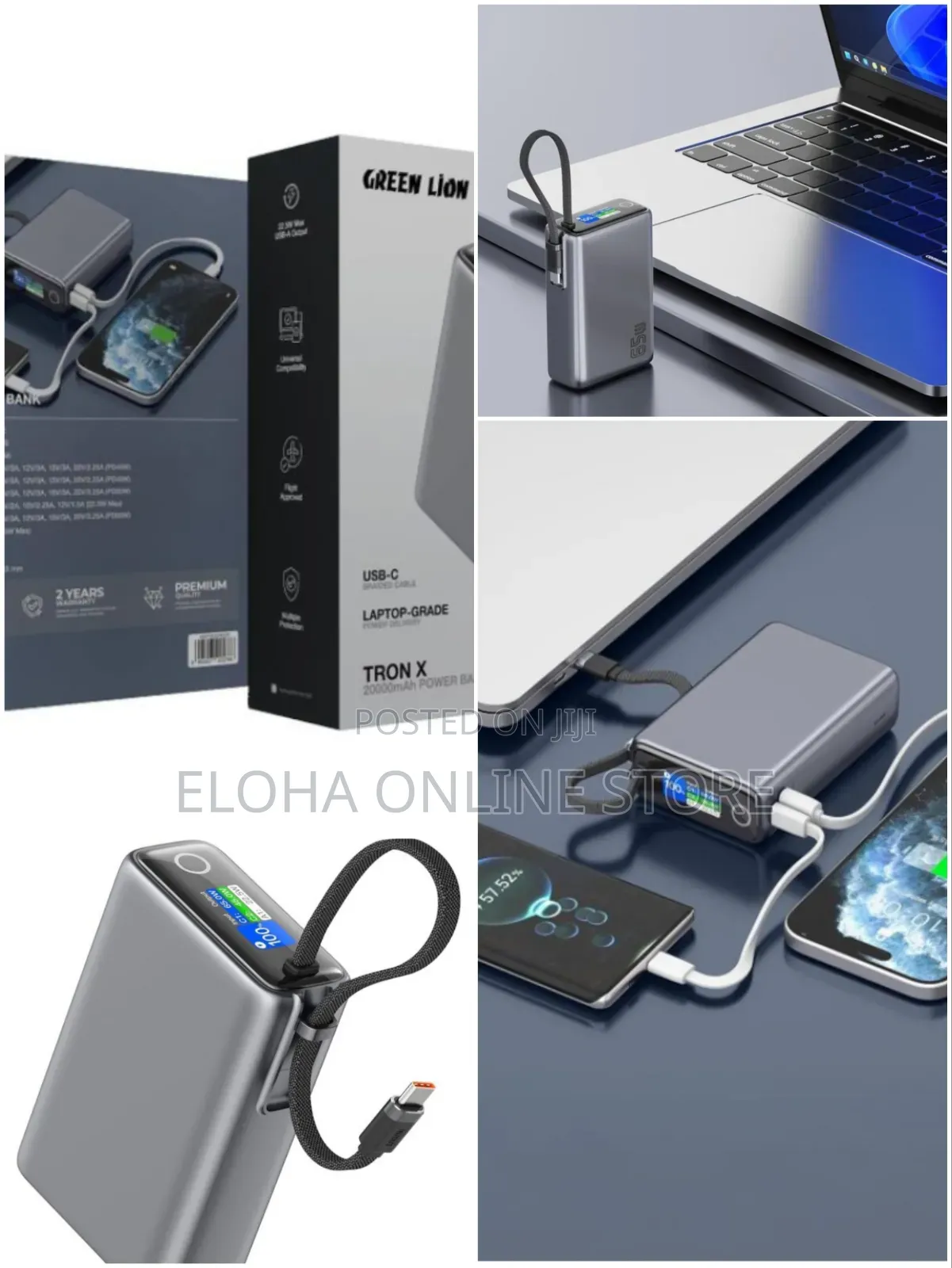 Tron X 20000mah Power Bank, Pd 65w Fast Charging