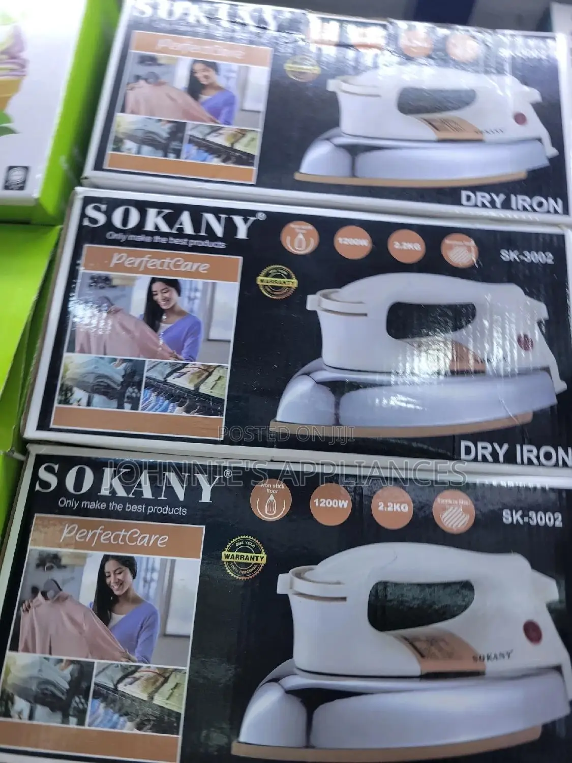 Sokany Dry Iron 1yr Warranty