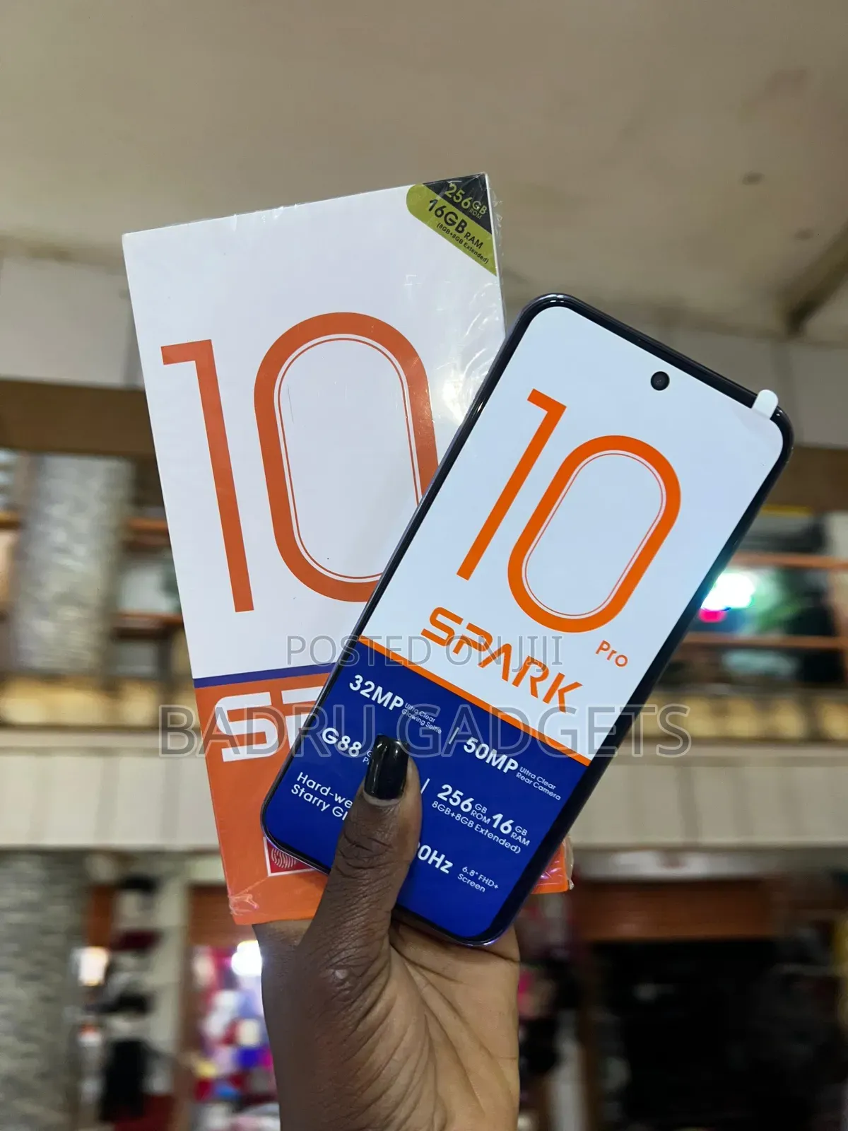 New Tecno Spark 10 Pro 256 GB Black