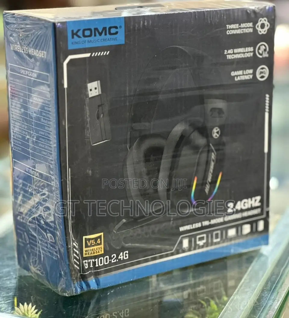 Komc Gt100-2.4g Wireless Gaming Headset