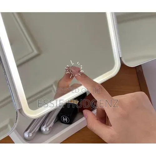 Trifold Led Makeup Mirror