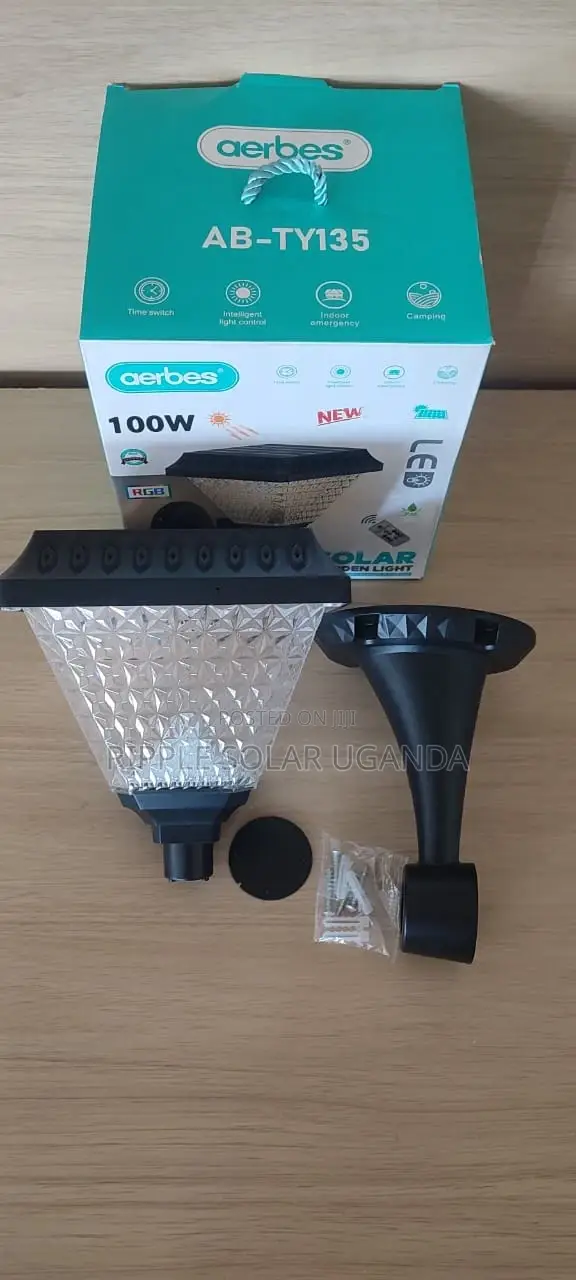 Aerbes Ab-Ty135 Solar Garden Light 100w Outdoor Courtyard Lamp