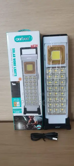Aerbes Ab-Ty175 Solar Work Light Rechargeable Led Emergency Lamp