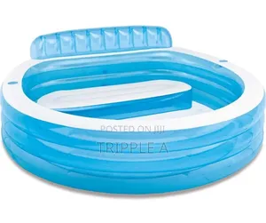 Intex Huge Inflatable Kids Blow Up Swim Center Family Lounge Pool