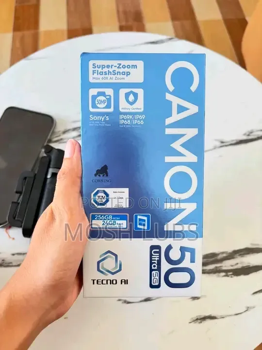 New Tecno Camon 50 Ultra 256 GB Silver