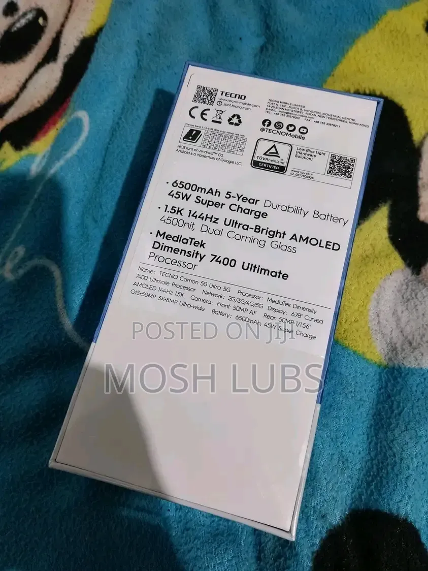 New Tecno Camon 50 Ultra 256 GB Gray