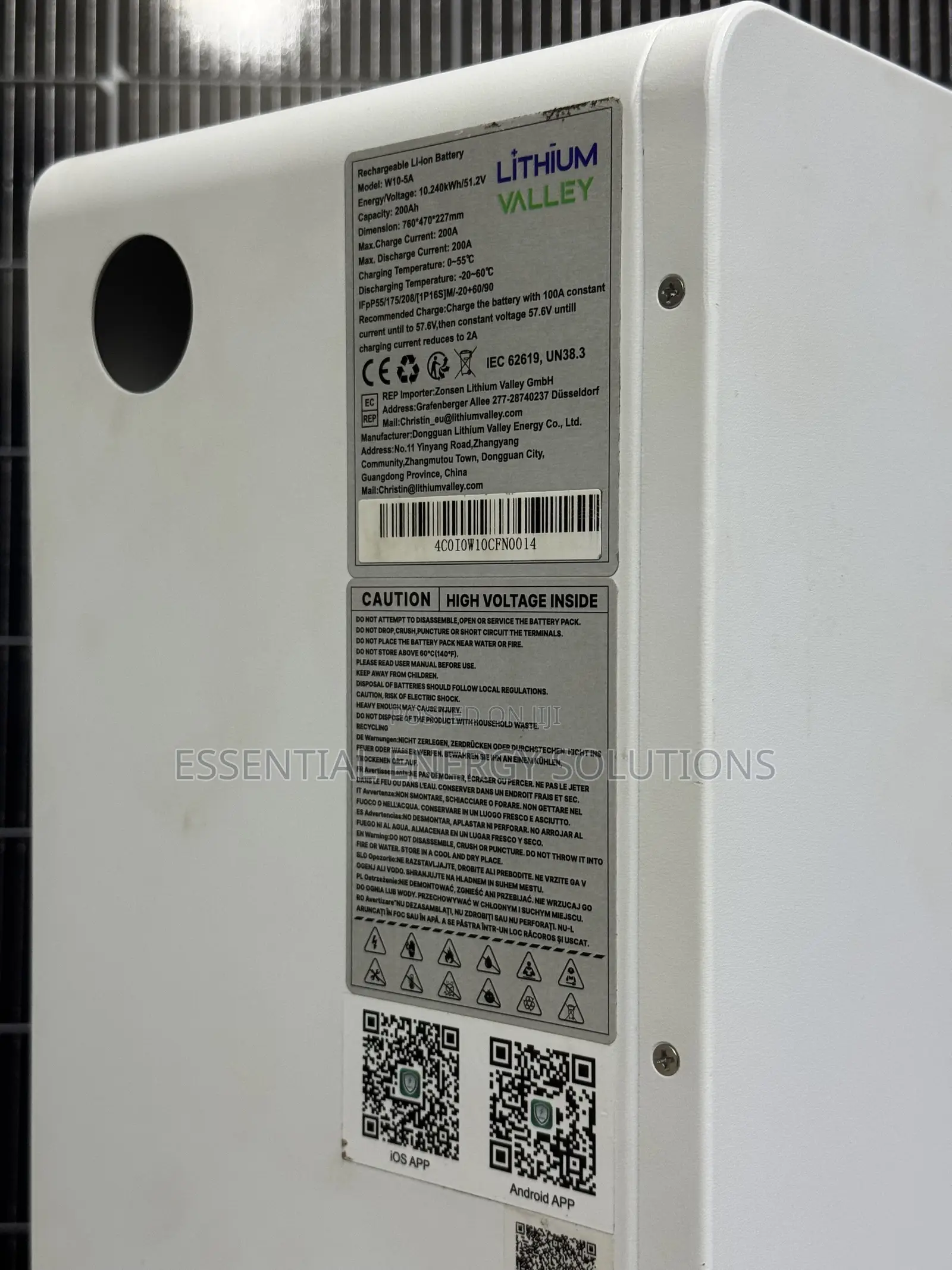 10kwh 48v Lithium Phosphate Battery