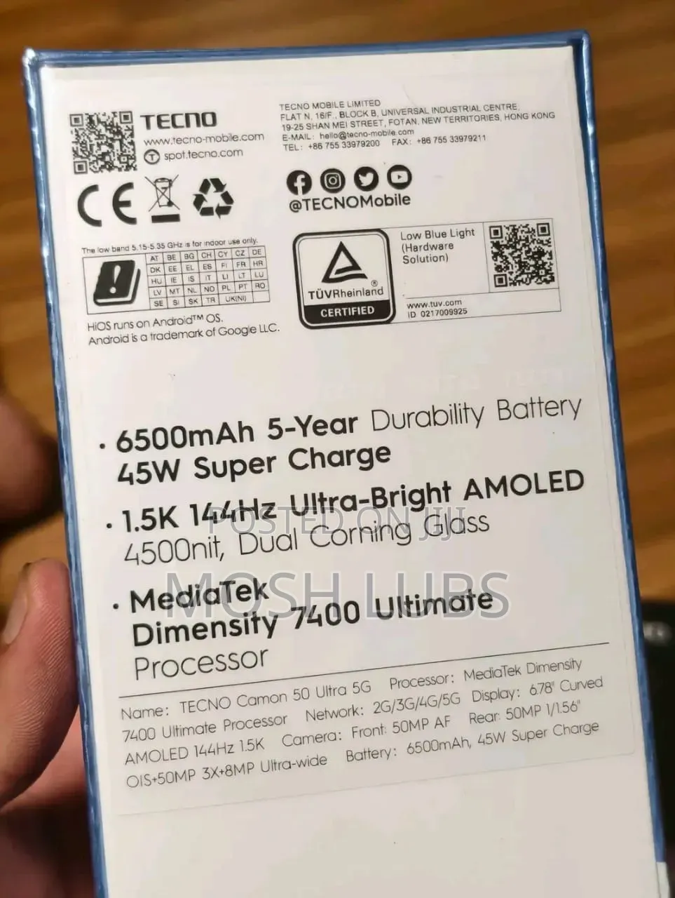 New Tecno Camon 50 Ultra 256 GB Green