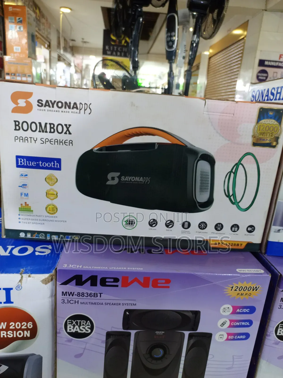Sayona Boombox Party Speaker (Top Box)