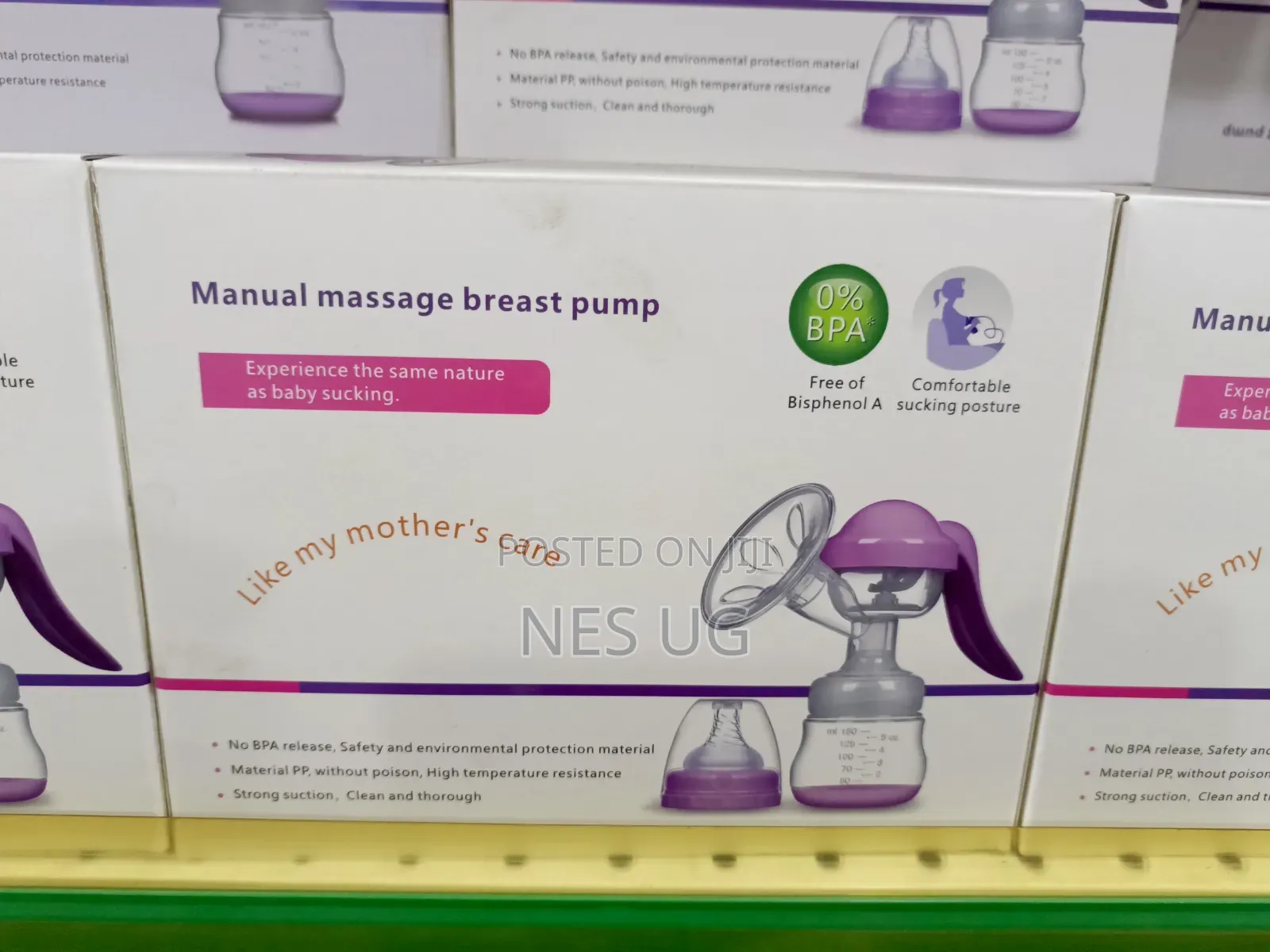 Manual Breast Pump Adjustable Suction Silicone Hand Breast Pump