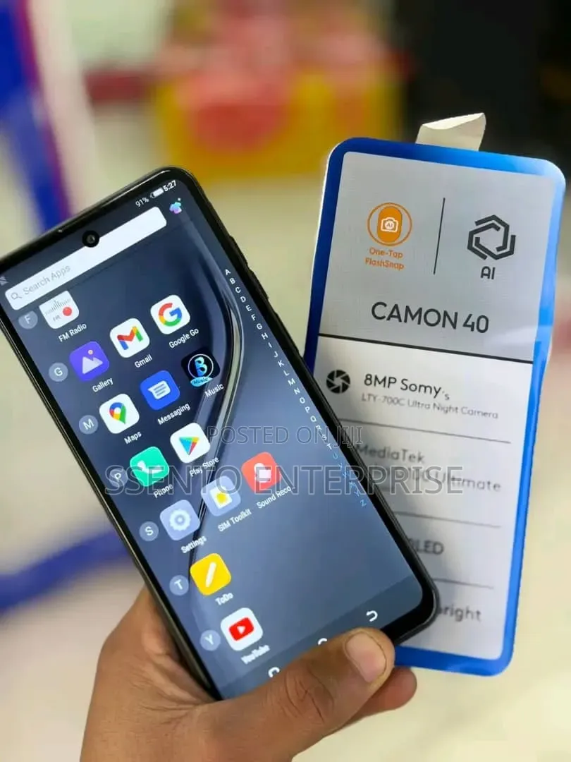 New Tecno Camon 40 128 GB Black
