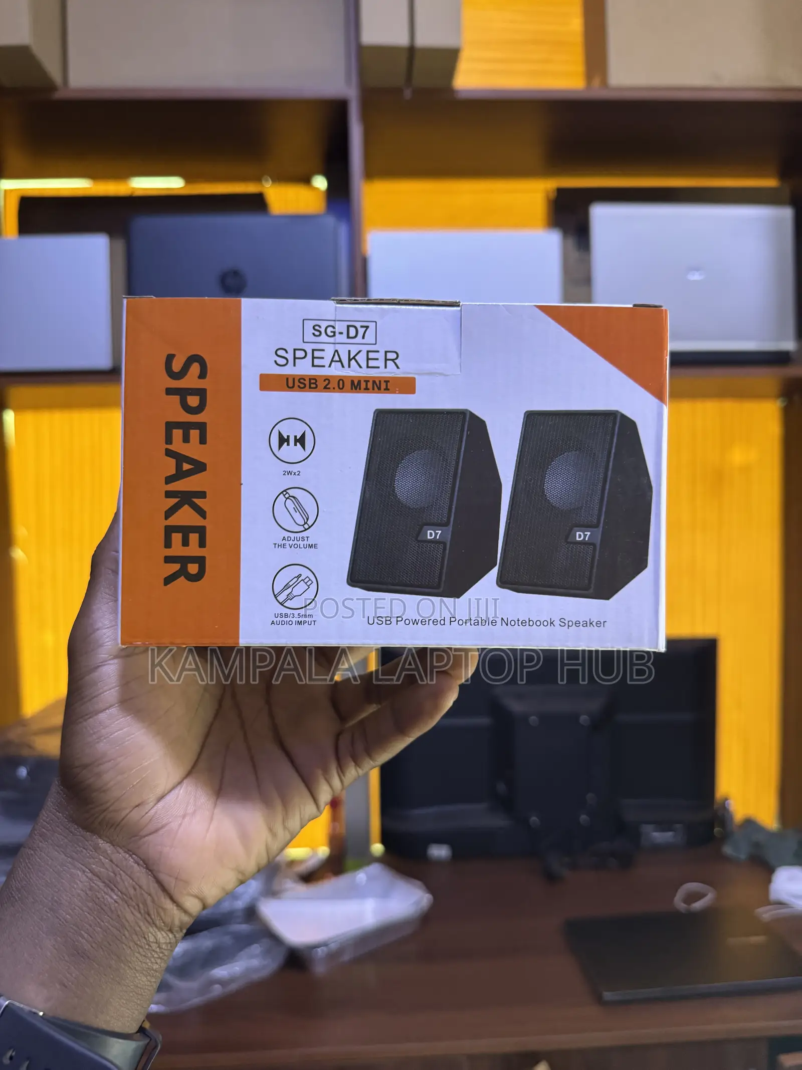 Original Sg-D7 Usb 2.0 Mini Laptop Speakers –Clear Sound | Usb Powered