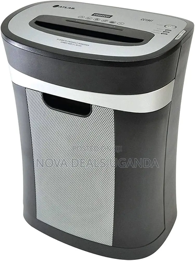 Atlas Durable Paper Shredder, Cross Cut 12sheets Paper Cutter-black