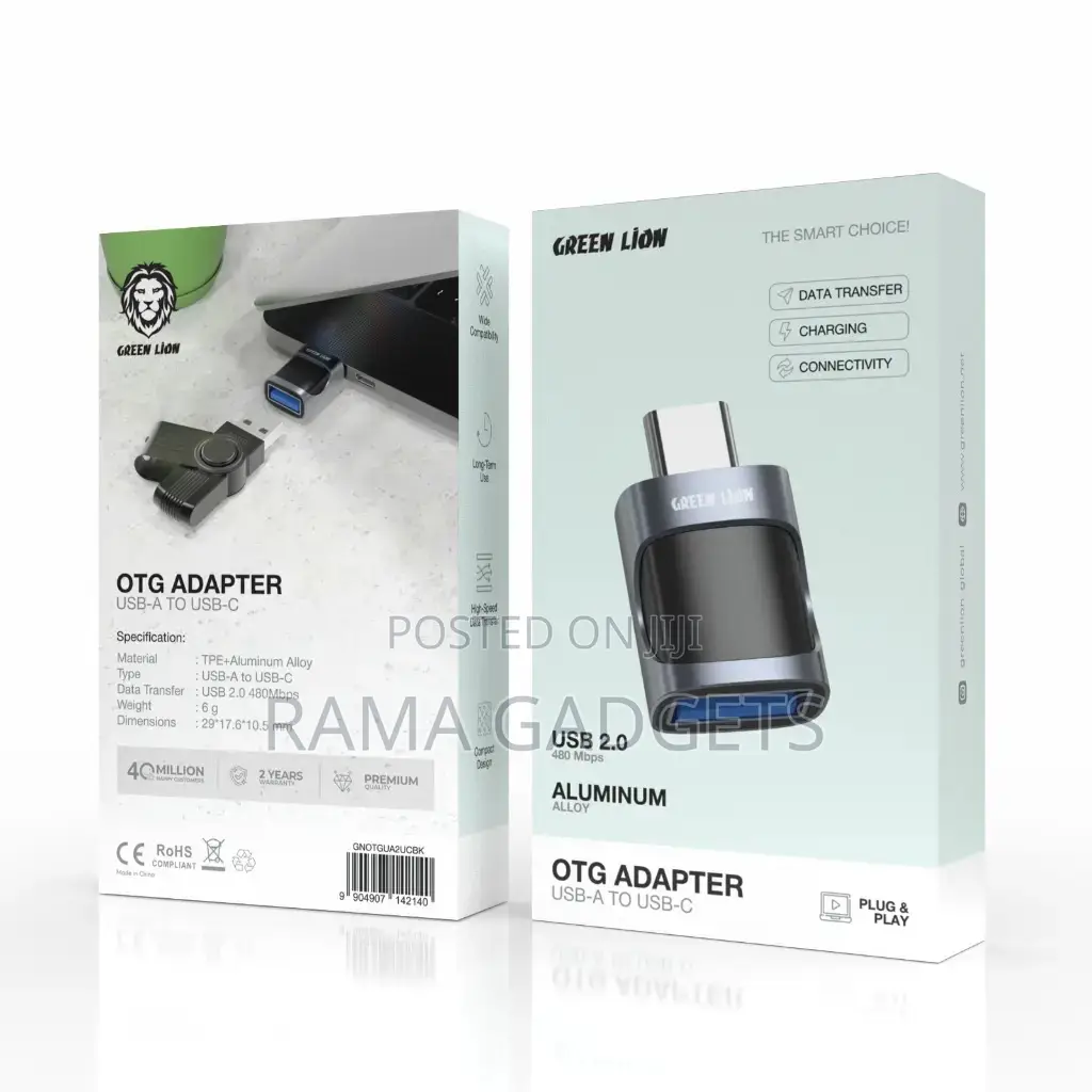 Green Lion Otg Adapter (Usb-a to Usb-C)