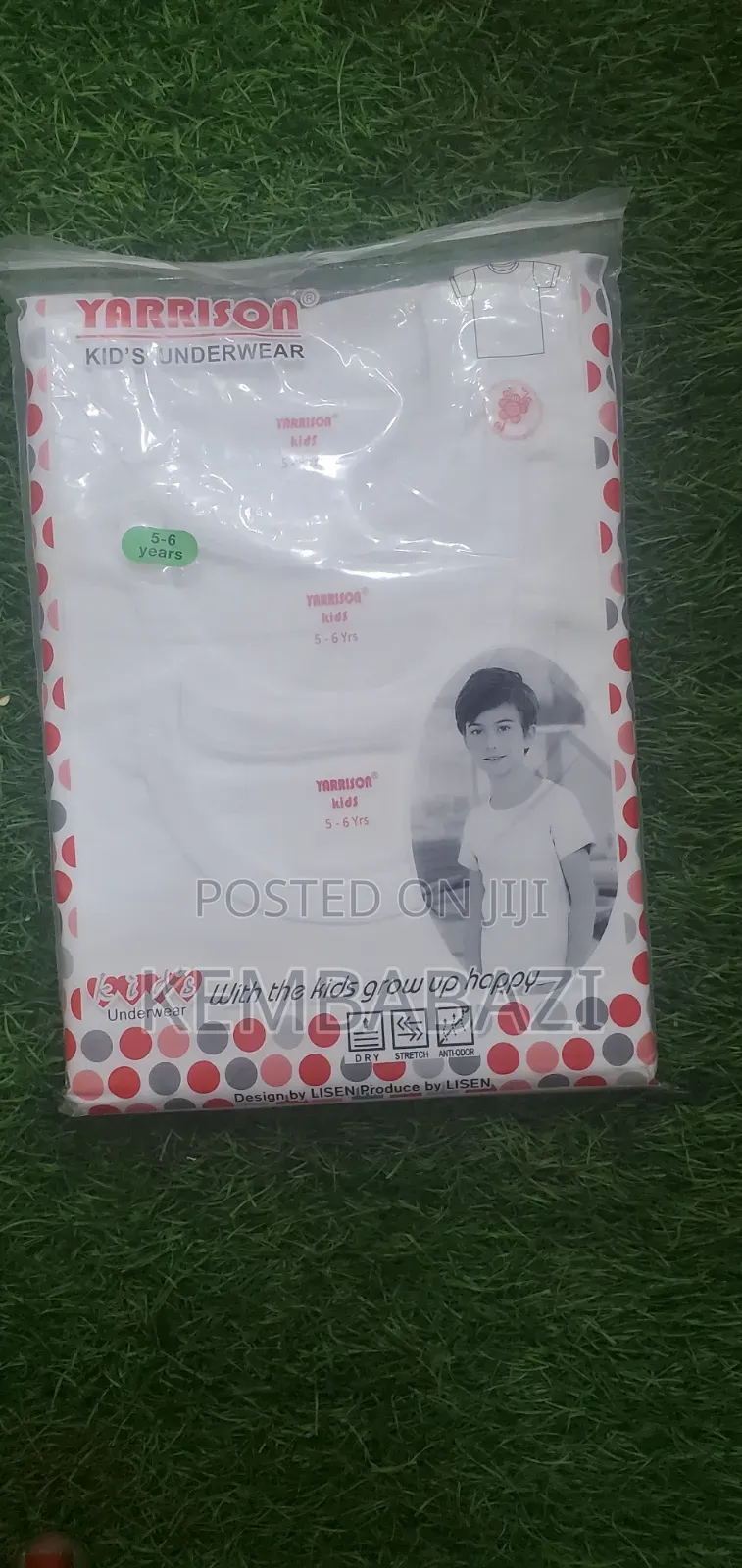 3-Pack of White Yarrison Brand Children's Cotton Under Shirt