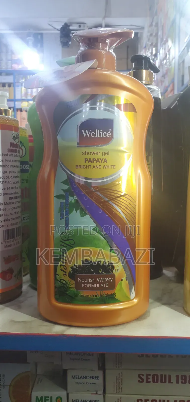 1.5litres Wellice Papaya Nourishment Whitening Shower Gel