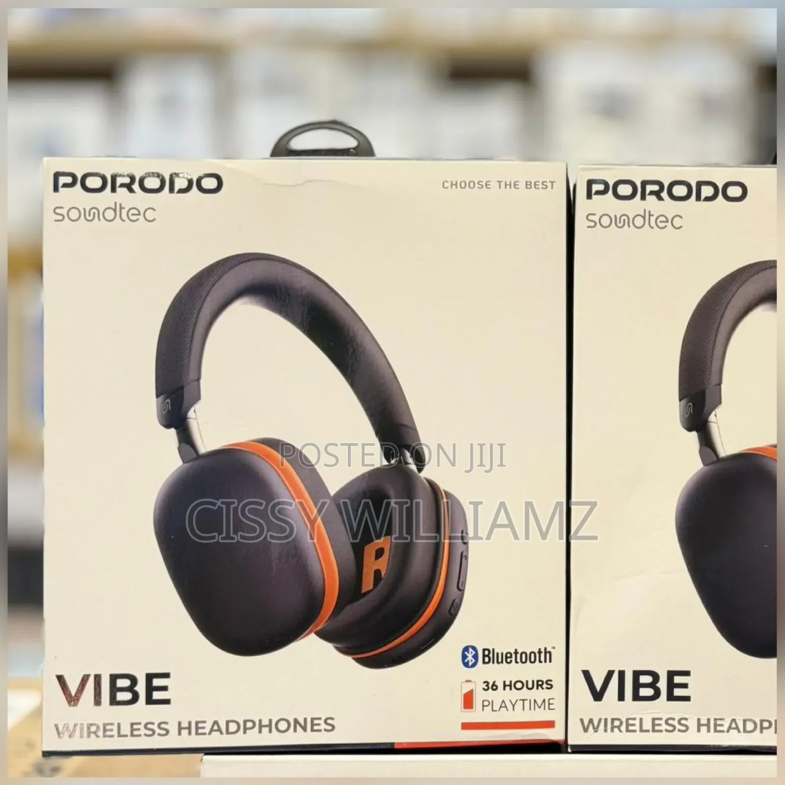 Wireless Headphones Porodo Soundtec Vibe Bluetooth Headphones