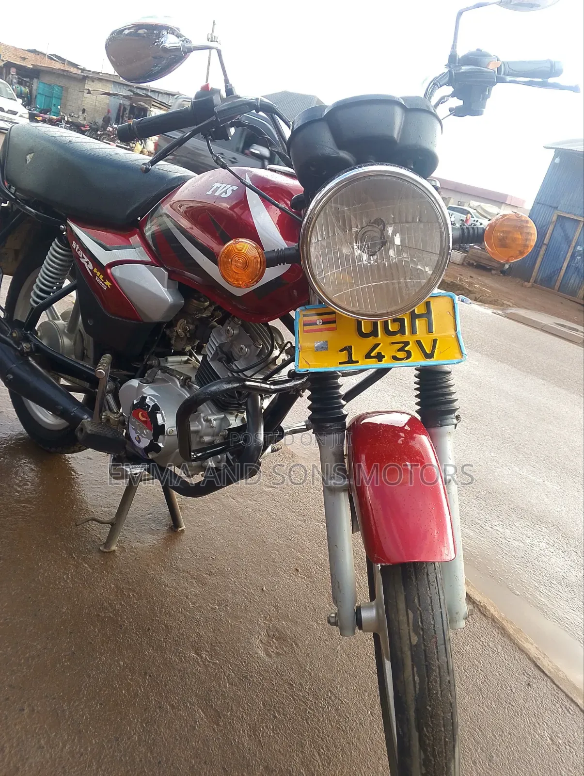 TVS HLX 125 2024 Red