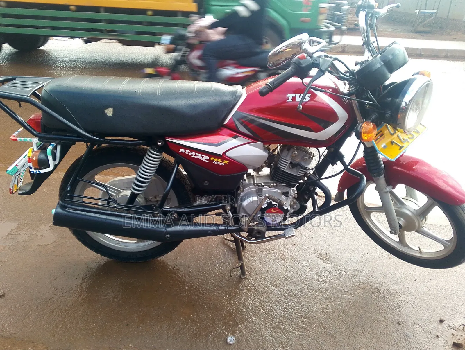 TVS HLX 125 2024 Red