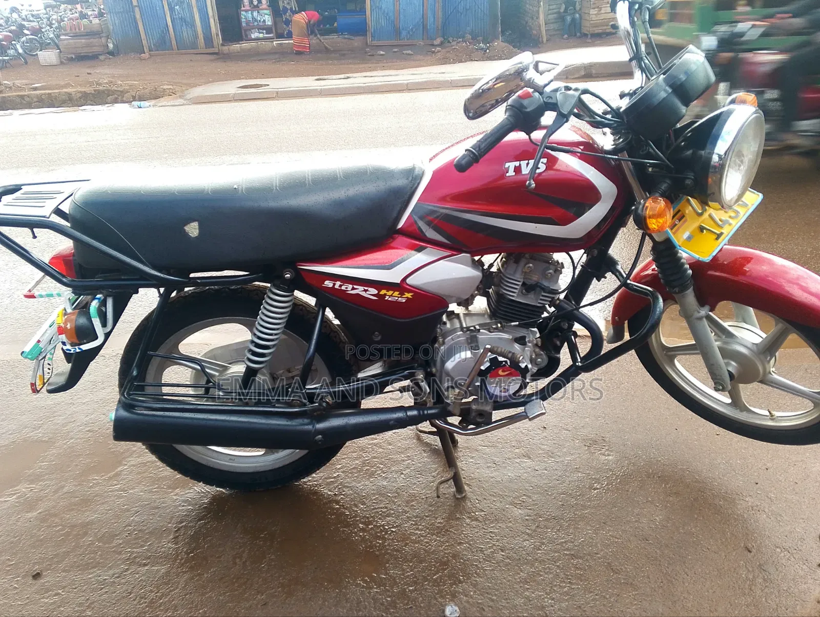 TVS HLX 125 2024 Red