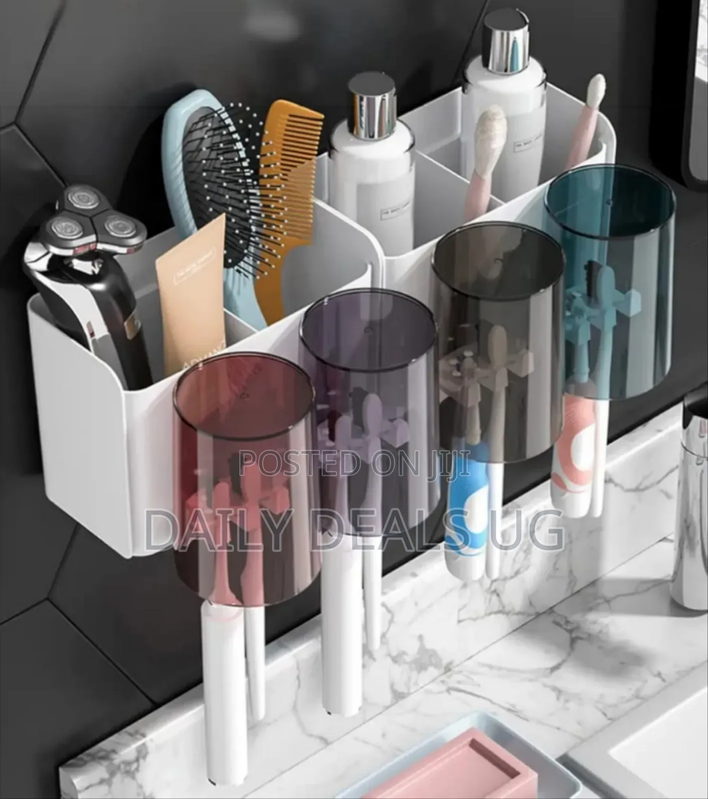 Minimalist Wall-Mounted Bathroom Organizer