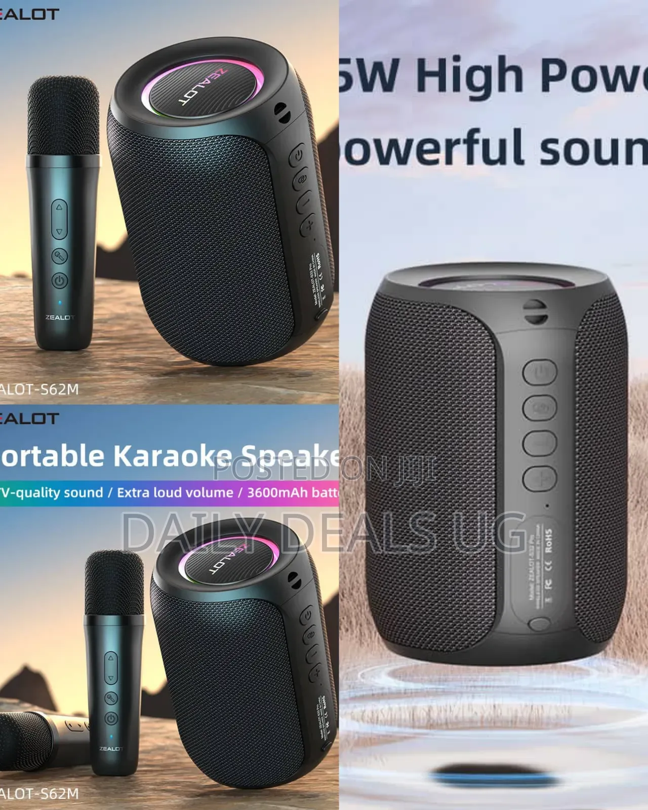 Zealot S62m Portable Karaoke Speaker System
