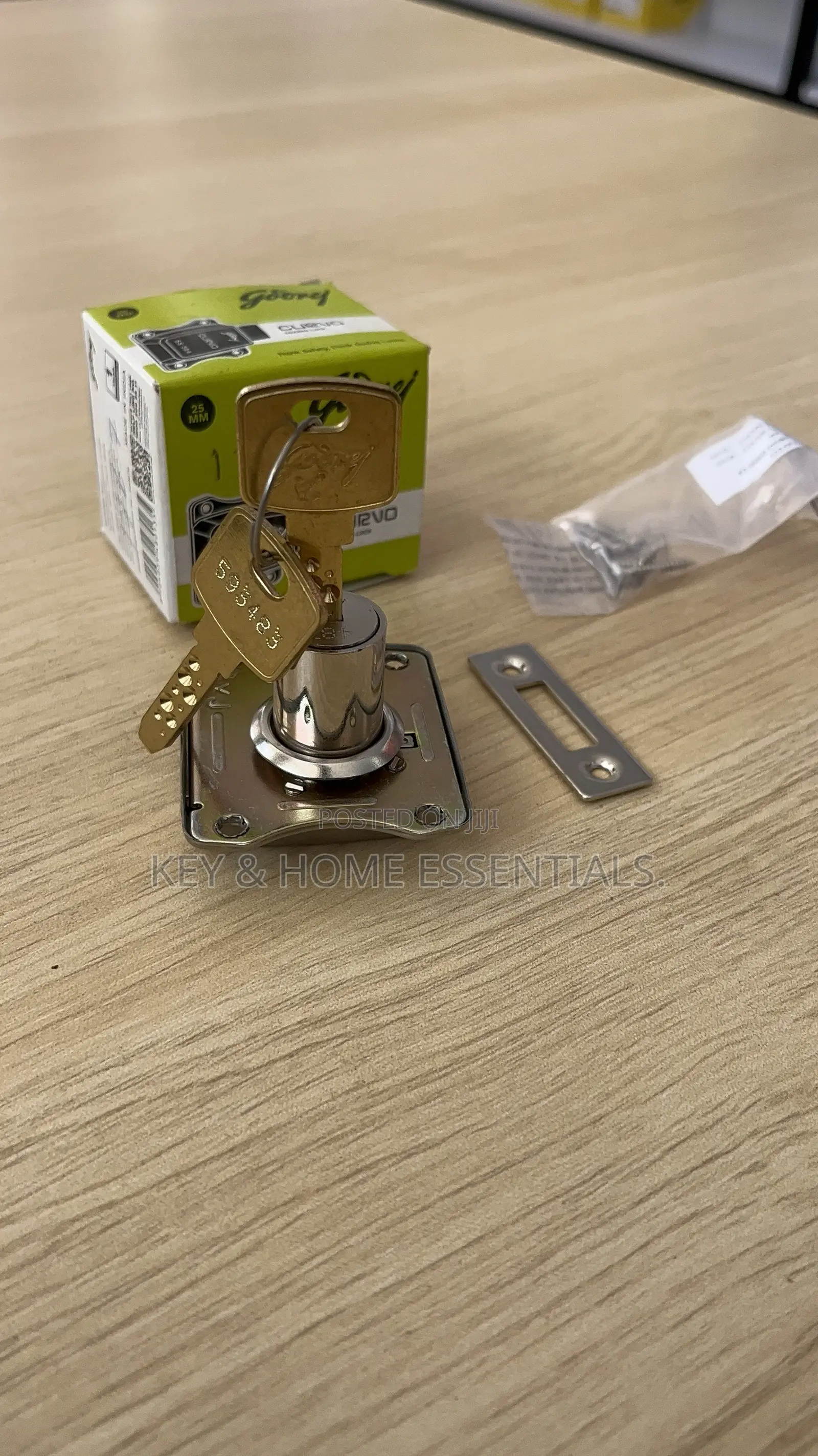 Godrej Curvo Ultra 25mm Drawer Lock – Heavy Duty Security