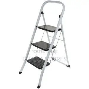 Foldable Stepping Ladder 3 Steps- White