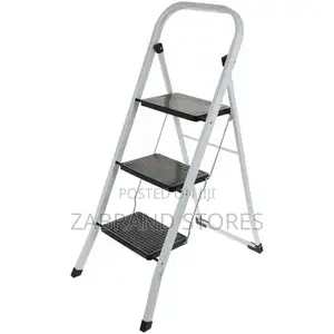 Foldable Stepping Ladder 3 Steps- White