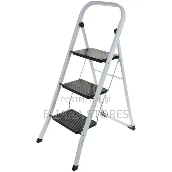 Foldable Stepping Ladder 3 Steps- White
