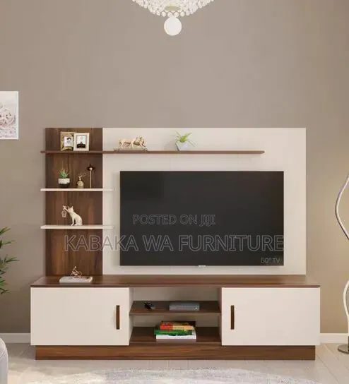Disney/ Tv Unit | 43 Inch Tv | Walnut /and Frosty/ Whitetv Unit/