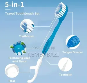 5-in-1 Multifunctional Disposable Travel Toothbrush Set