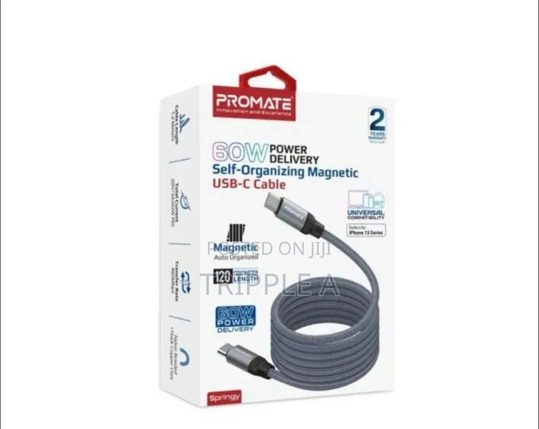 Promate 60w Power Delivery Usb -c Cable