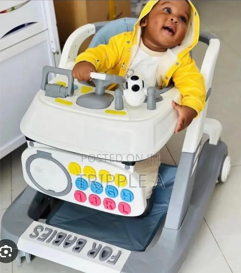 Multifunctional Musical Art Fall and Convertible Baby Walker
