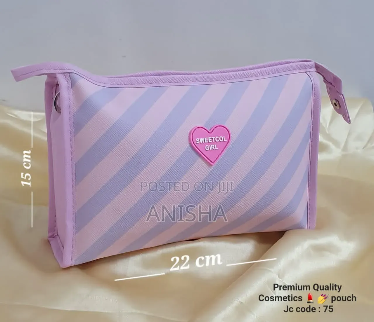 Sweetcol Girl Premium Cosmetic Pouch – 22cm X 15cm