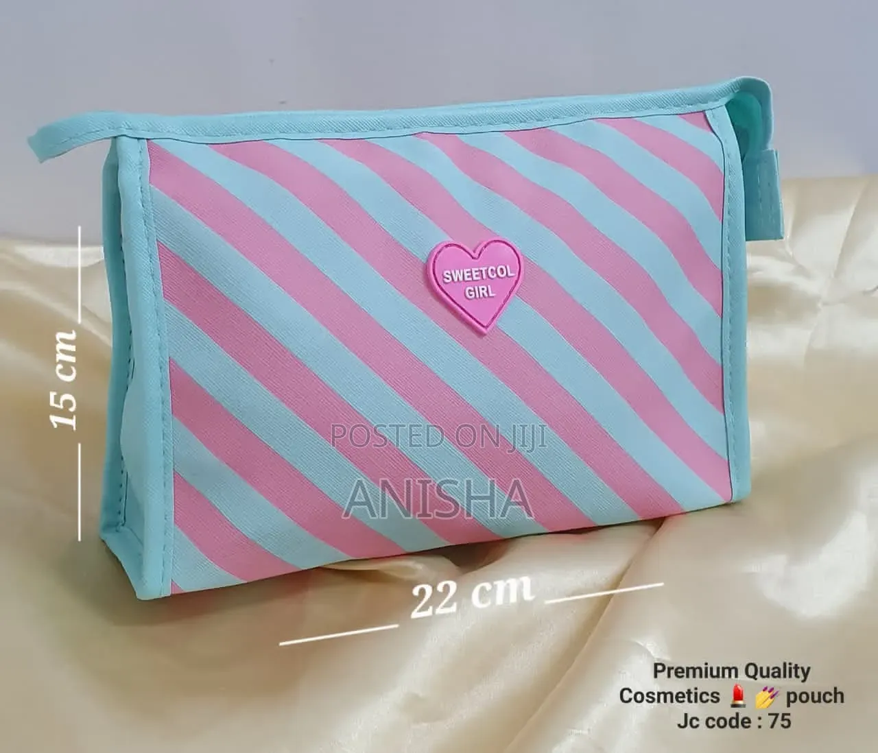 Sweetcol Girl Premium Cosmetic Pouch – 22cm X 15cm