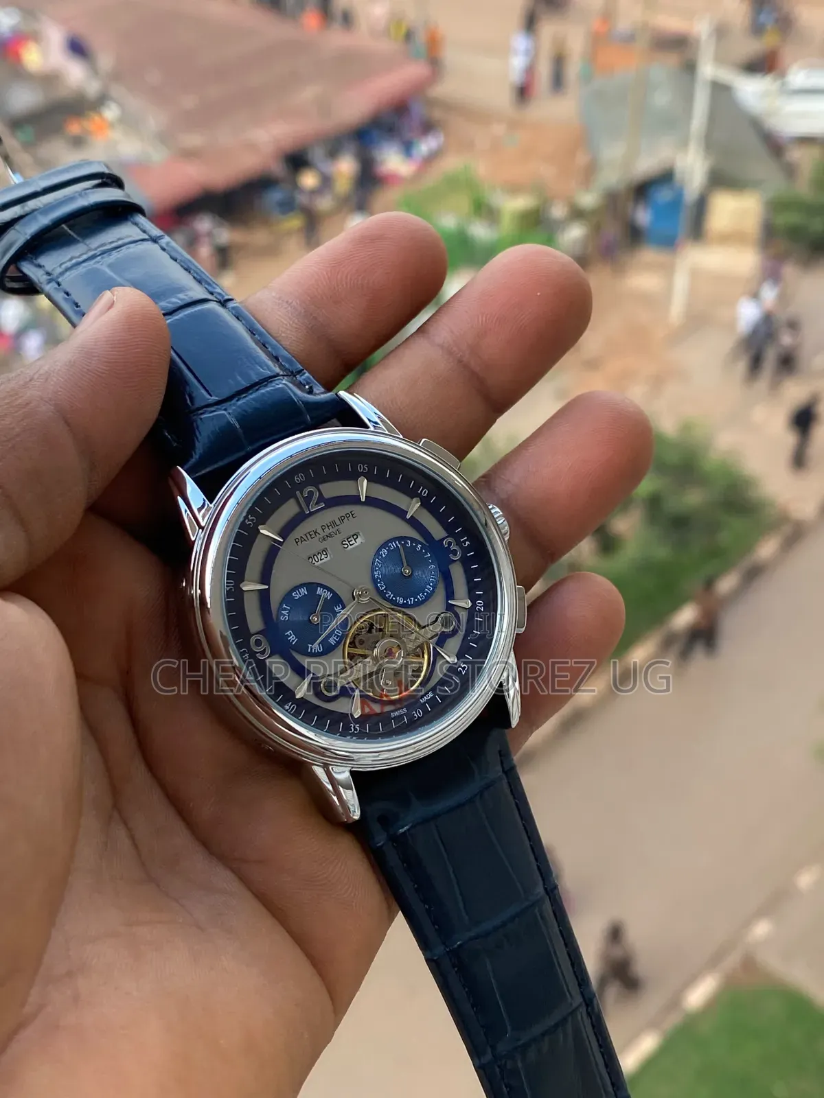 This Patek Philippe-Branded Watch Resembles a Tourbillon Complication.