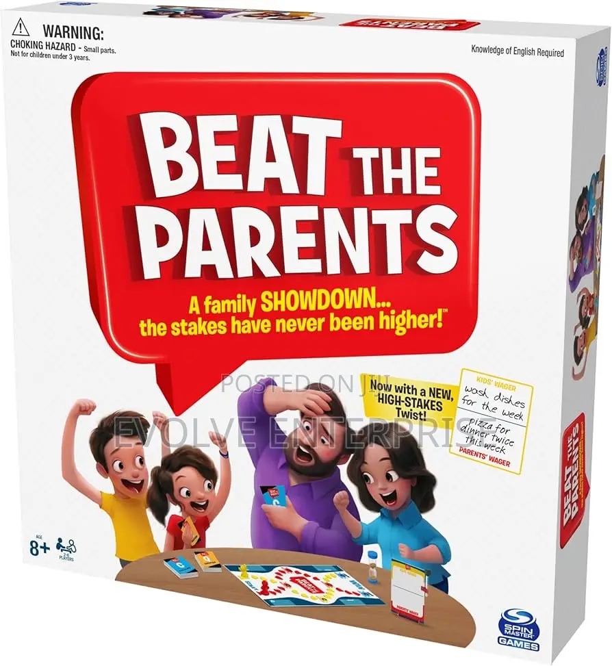 Spin Master Beat the Parents Board Game Kids Aged Over 5