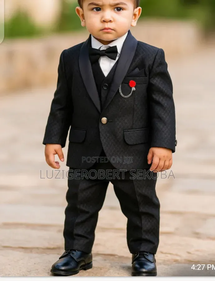 Boys Indian Suits Black in Colour