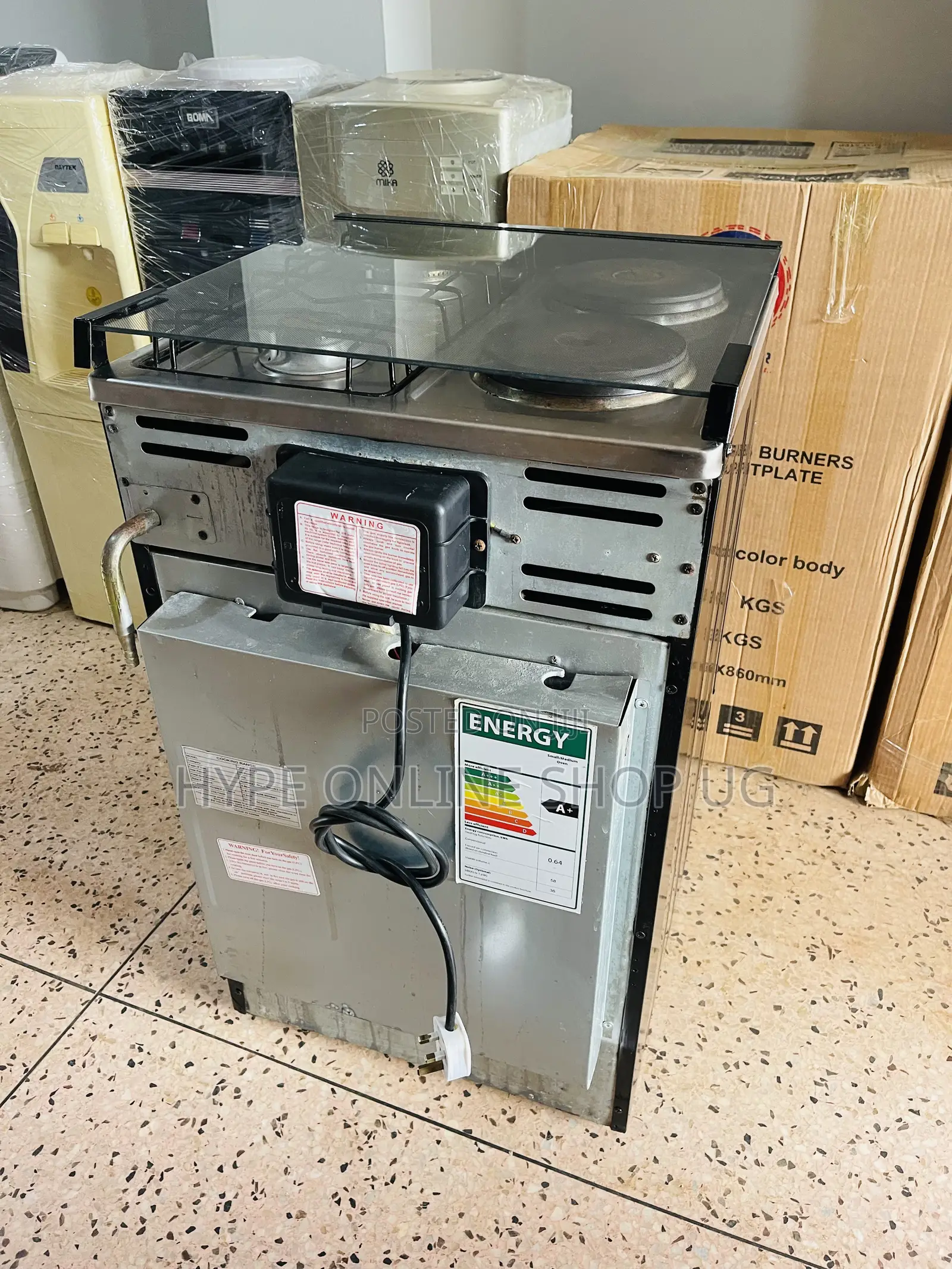 Imported 2+2 Electric Gas Cooker,Full Electric Oven With Roast Rods