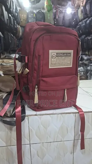 Classy Backpack Bag. ( Red)