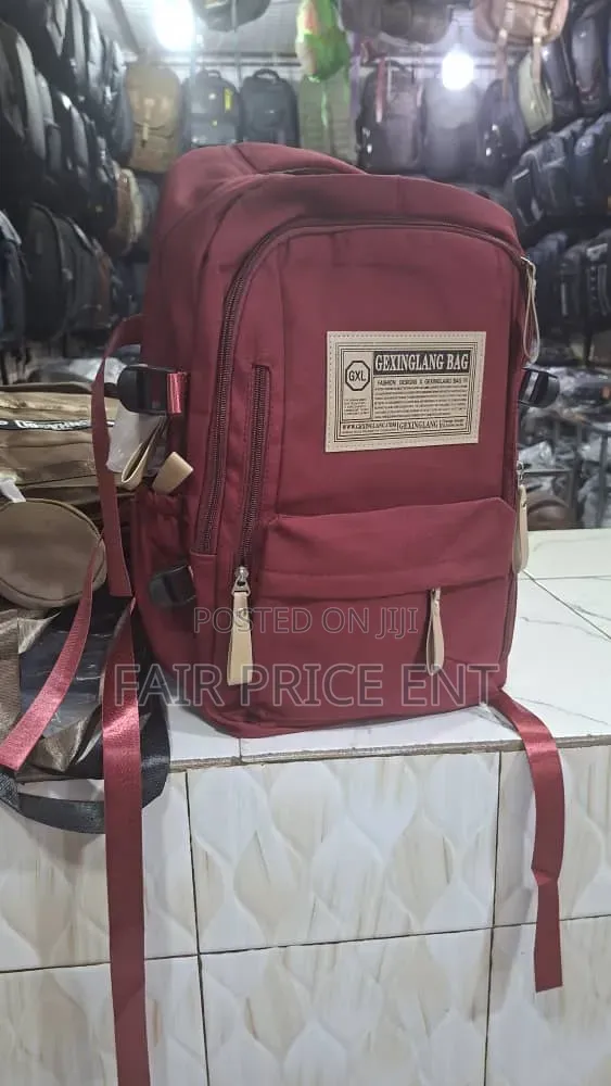 Classy Backpack Bag. ( Red)
